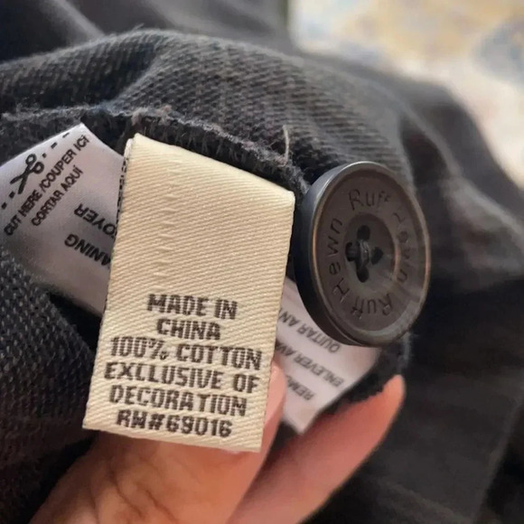 Ruff hewn charcoal plaid blazer 100% cotton NWT Women’s size M - Picture 10 of 12